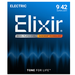 Elixir Nanoweb Plain-Steel Super Light Electric Guitar Strings