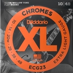 D'addario XL Electric Chromes Flat Wound Guitar Strings