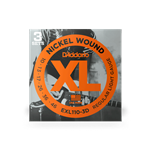 D'Addario 3-Pack Electric XL Regular Light Guitar Strings