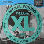 D'Addario XL Electric Nickel Wound/ Baritone Light Guitar Strings