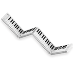 Carry-On Folding Piano - White