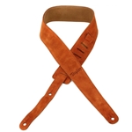 Taylor Embroidered Suede Strap 2.5" - Honey