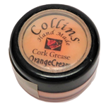 Collins Cork Grease Tub- Orange Cream
