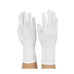 Long Wristed White Gloves with Grips