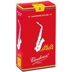 Vandoren Java Red Reeds Alto Sax - 3.0 - Box of 10