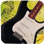 Vinyl Guitar Coaster (Individual)