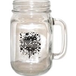 Splatter Music Note Mason Jar
