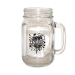 Splatter Music Note Mason Jar