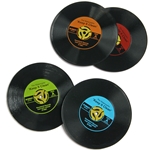 Vinyl Record Coasters - Set of 4