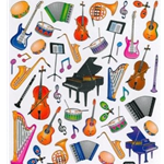 Music Instruments Stickers
