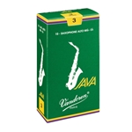 Vandoren Java Green Alto Saxophone Reeds - Box of 10