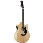 Alvarez AJ80CE12 12-string Acoustic-Electric Guitar, Artist Series Jumbo Cutaway - Natural