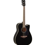 Yamaha FGC-TA TransAcoustic Dreadnought Acoustic-Electric Cutaway Guitar - Black