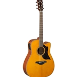 Yamaha A1M Acoustic-Electric Concert Cutaway Guitar - Vintage Natural