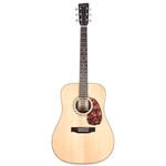 Rec King RD-328 w/case Acoustic Guitar Dreadnought Solid Adirondack Spruce Top - Natural