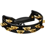 Rhythm Tech Pro Tambourine - Black w/Brass Jingles