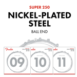 Fender Super 250 Nickel-Plated Steel Light Electric Guitar Strings