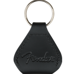 Fender Leather Pick Holder Keychain - Black
