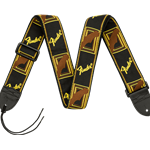Fender 2" Monogrammed Guitar Strap - Black/Yellow/Brown