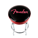 Fender 24" Black/Red Sparkle Logo Barstool