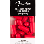Fender Concert Foam Ear Plugs - 10 pack