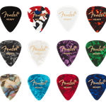 Fender Heavy 351 Shape Celluloid Medley Picks (12)