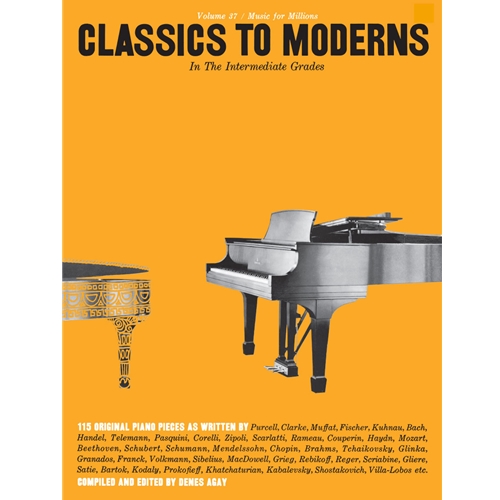 Classics to Moderns Volume 37 - Gold Cover Piano