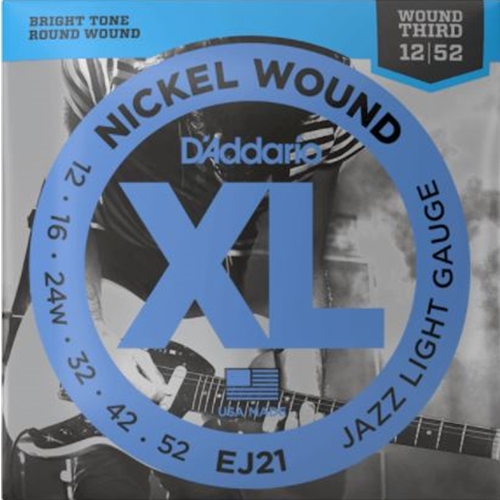D'addario EJ21 XL Electric Jazz Nickel Wound Guitar Strings