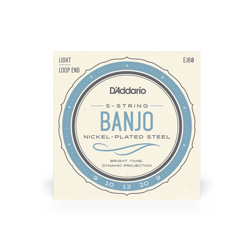 D'addario 5-String Nickel Light Banjo Strings