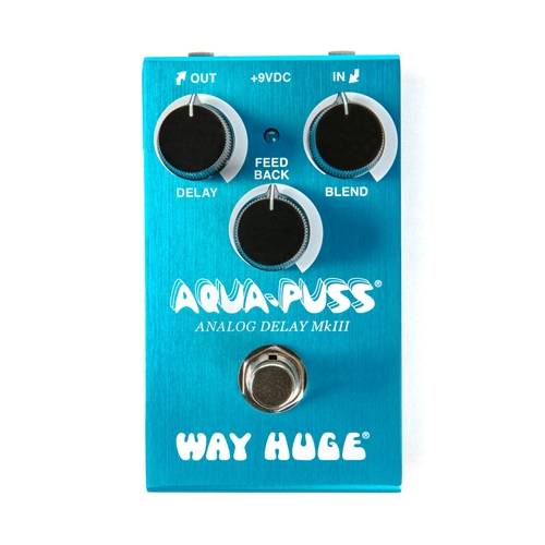 Way Huge Smalls Aqua-Puss Delay Guitar Pedal *M*