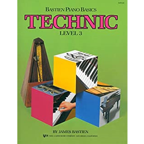 Bastien Piano Basics, Technic Book, Level 3