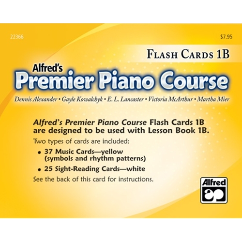 Alfred Premier Piano Course, Flash Cards, Level 1B