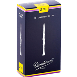 V10 Vandoren Clarinet Reeds- Box of 10