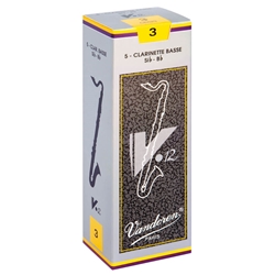 Vandoren V12 Bass Clarinet Reeds - Box of 5