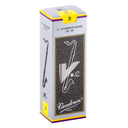 Vandoren V12 Bass Clarinet Reeds - Box of 5