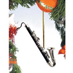 Black Bass Clarinet Ornament 5.25"