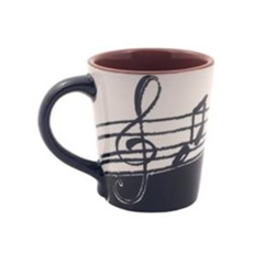 Music Notes Latte Mug - 14oz