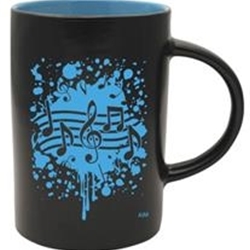 Blue Music Splatter Mug