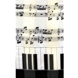 Keyboard Scarf - White