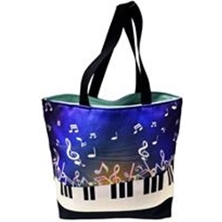 Blue Piano Keys Tote Bag
