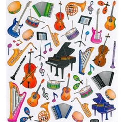 Music Instruments Stickers