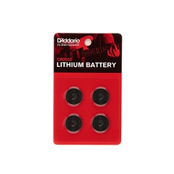 D'addario 4-Pack Lithium Batteries