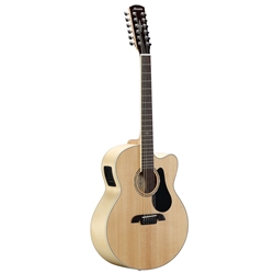 Alvarez AJ80CE12 12-string Acoustic-Electric Guitar, Artist Series Jumbo Cutaway - Natural