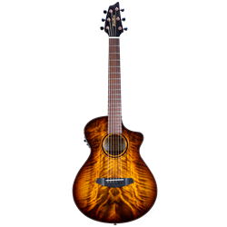 Breedlove Pursuit Exotic S Companion Acoustic-Electric Cutaway Guitar - Tiger's Eye