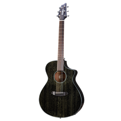 Breedlove Rainforest S Concert Style Cutaway Acoustic Electric Guitar - Black Gold