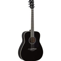 Yamaha FG-TA TransAcoustic Dreadnought Acoustic Electric Guitar - Black