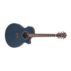 Ibanez AE100-DBF Acoustic-Electric Concert Cutaway Guitar w/ A.I.Rport - Dark Tide Blue Flat