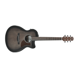 Ibanez AAM70CE-TBN Acoustic-Electric Concert Cutaway Guitar w/ A.I.Rport - Transparent Charcoal Burst