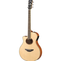 Yamaha APX700 Thinline Cutaway Lefty Acoustic Electric Guitar - Natural