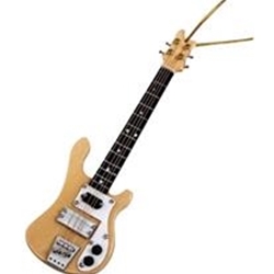 Electric Bass Ornament - Natural